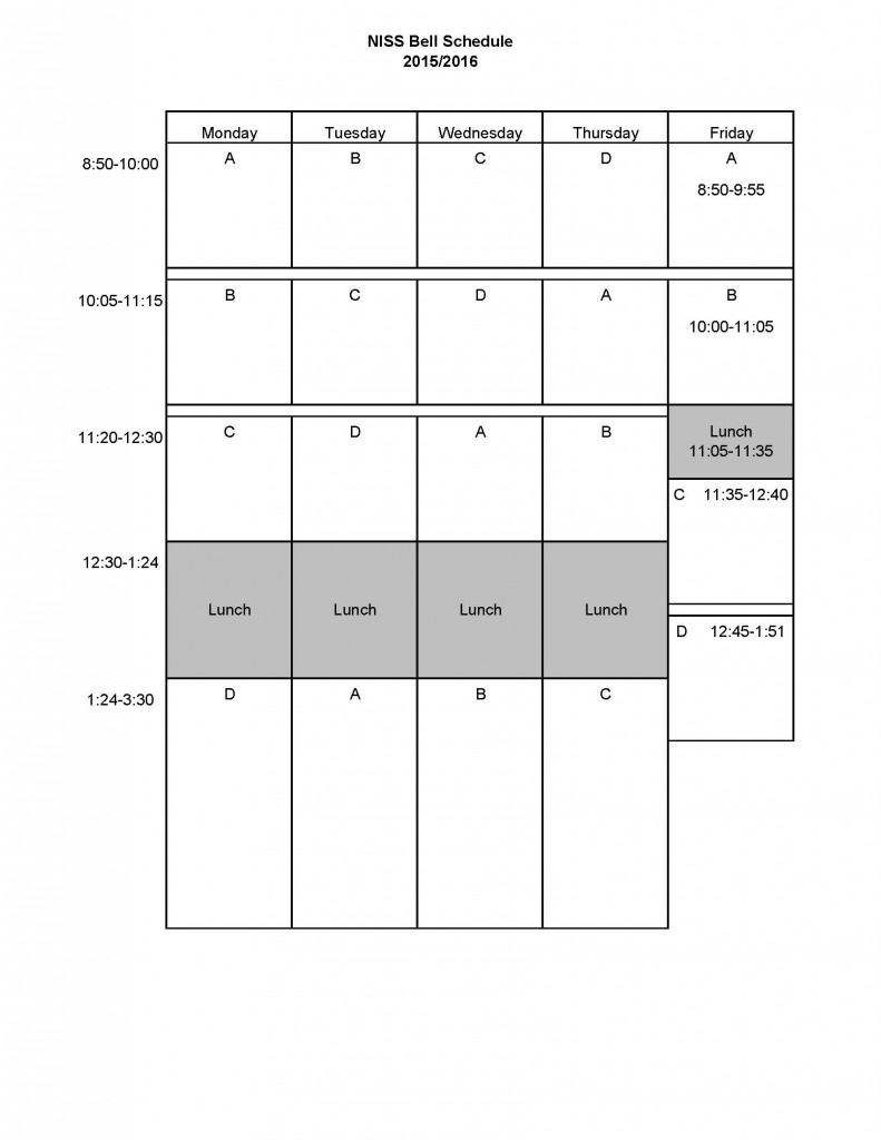 21Bell Schedule
